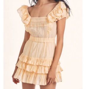 LoveShackFancy “Ivoire” Mini Dress